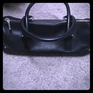 A black Burberry bag