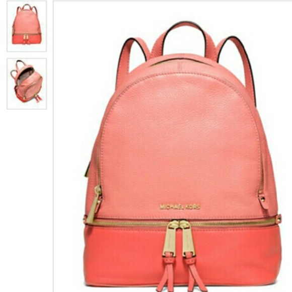 Michael Kors Rhea Medium Color Block Backpack - Picture 2 of 4