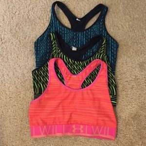 3-for-1. Bright sports bra bundle