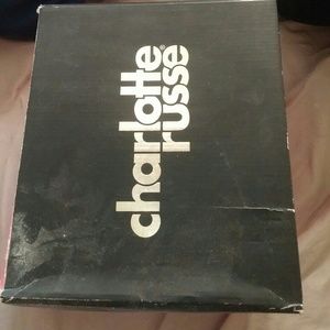 Custom white fur heels