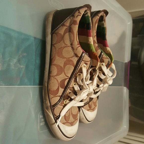 Authentic Coach Sneakers size 8 - Picture 2 of 4