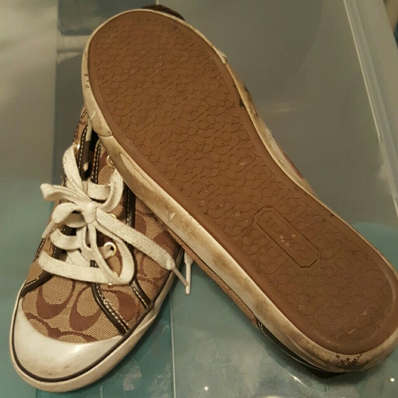 Authentic Coach Sneakers size 8 - Picture 3 of 4