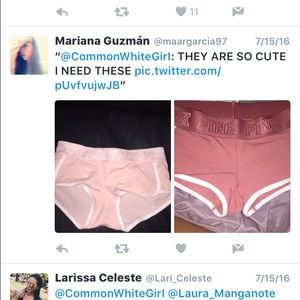 Iso Pink band boy shorts