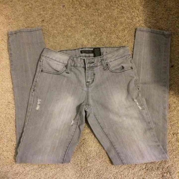 Distressed Grey Jeans