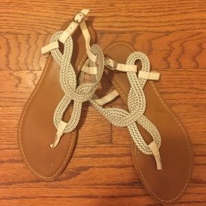 Silver sandals