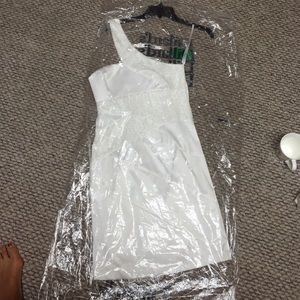 NWOT B. darling white fitted dress