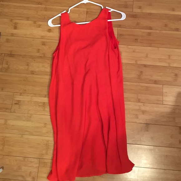Orange Dress with bow in the back