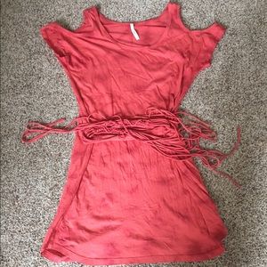 Nanette Lepore cold shoulder dress