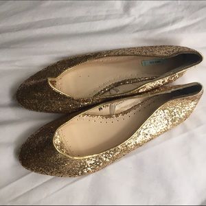 Urban Outfitters Gold Flats