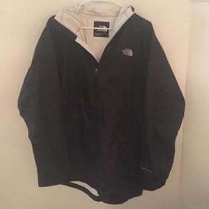 Men's black North Face rain jacket
