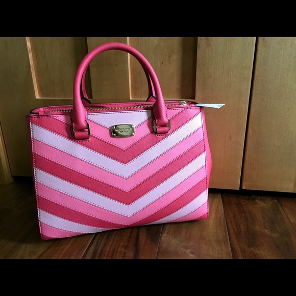 NWT Michael Kors Kellen Saffiano Leather Satchel