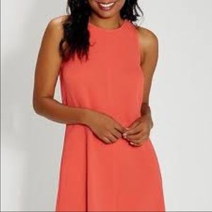 Pink sleeveless shift dress