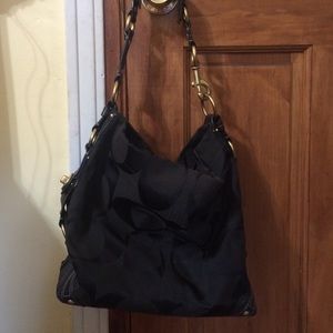 Black coach hobo bag