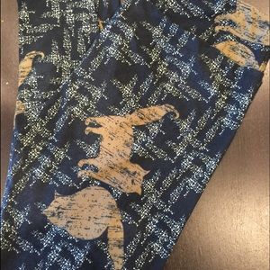 LuLaRoe TC Black and Tan Cat Leggings