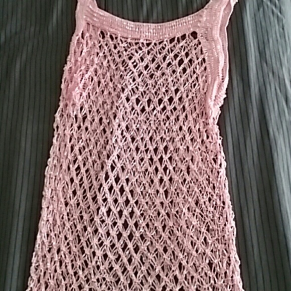 ???????? *Beachy ,??????hand -BEADED ??pink dress