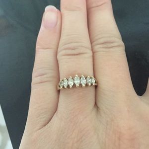 14k Diamond gold ring