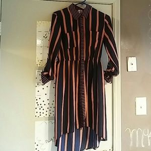 stripped dress so pretty on