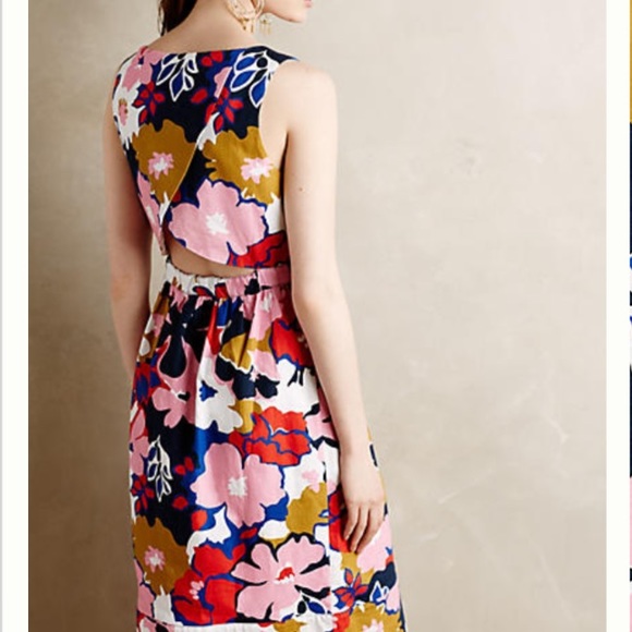 Anthropologie Dresses & Skirts - Anthropologie Petal-Print Crossback Dress