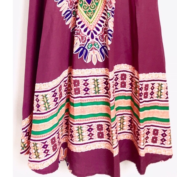 📍SOLD📍Dashiki Wrap Maxi Skirt - Picture 3 of 3