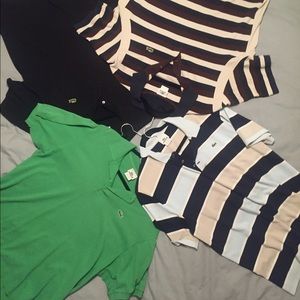 Lot of 4 men's Lacoste polos