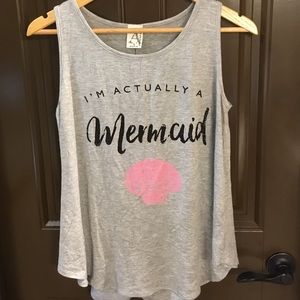 Mermaid Tank- Loose beach fit
