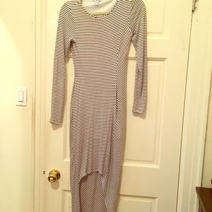 Bar III Stripped Asymmetrical Dress