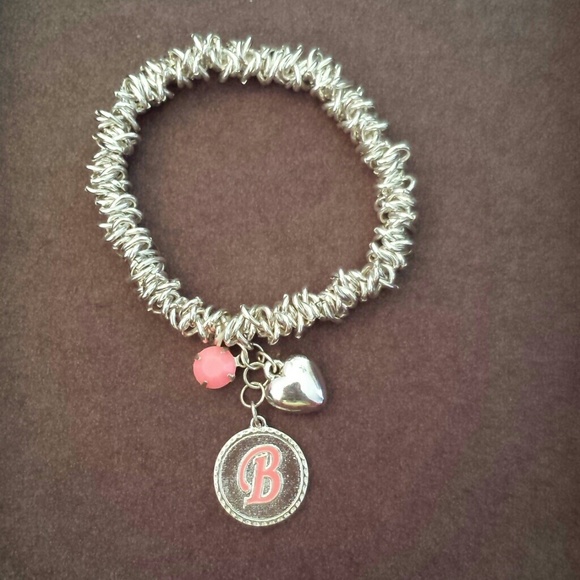 HOLIDAY SALE Silver "B" Bracelet