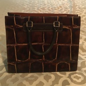 Authentic Dooney and Bourke Croco Janine handbag
