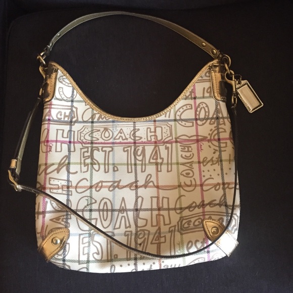 Coach Chelsea graffiti multi colored bag