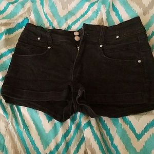 Black highwaisted shorts