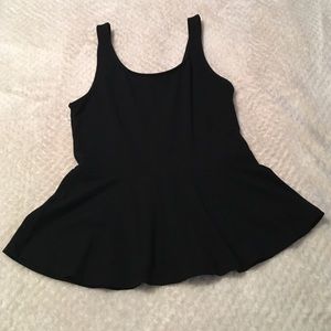 Express Black Peplum Top