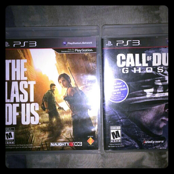 The Last Of Us and COD Ghosts on PS3
