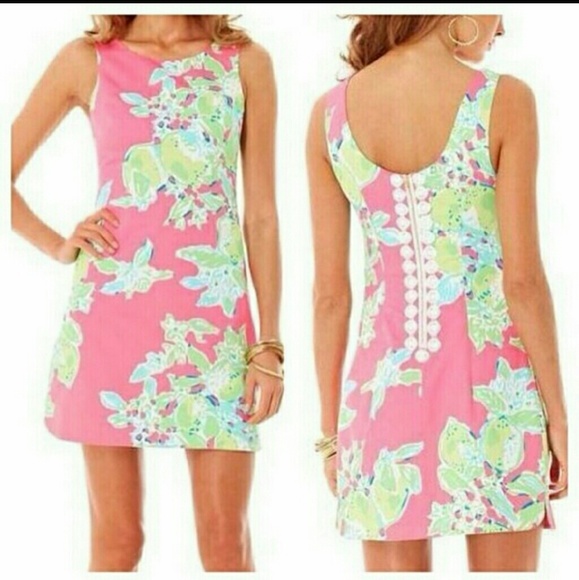 SOLD Lilly pulitzer pink lemonade Delia shift
