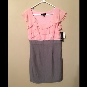 BCX pink and gray dress size 9