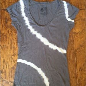 XS Grey tie dye v neck