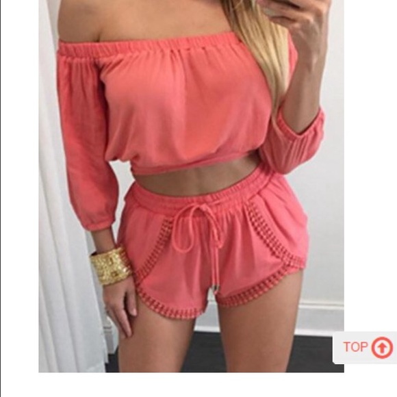 Drape design two-peice set