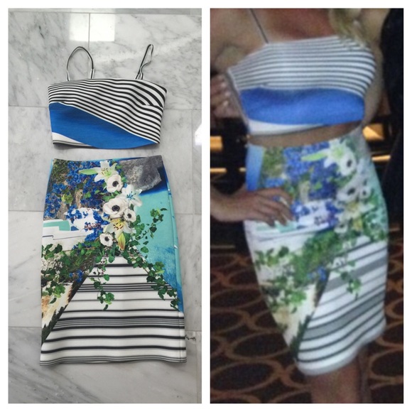 Clover Canyon Dresses & Skirts - Clover Canyon two piece crop top skirt set Greece