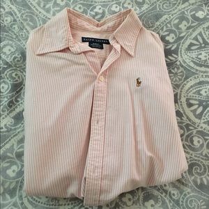 Long sleeved Polo. Slim fit size 4.