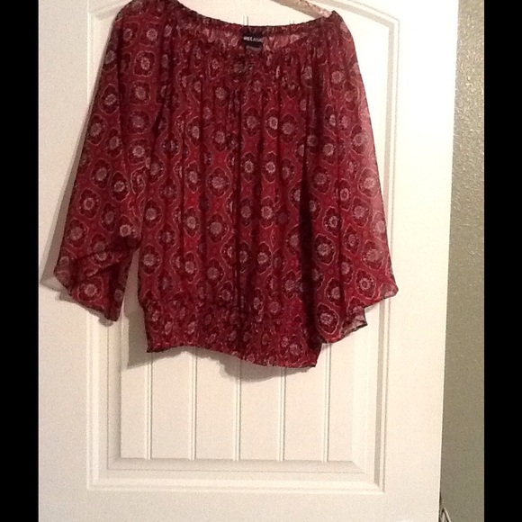 Super cute sheer blouse