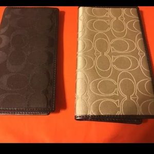 Coach checkbook cover