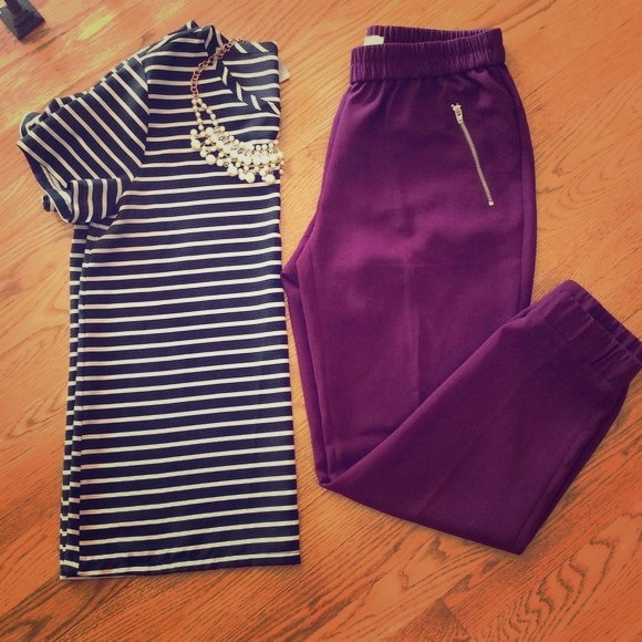 Plum J Crew Joggers