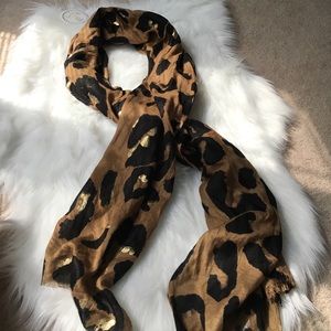 Cheetah print scarf