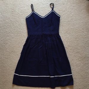 LC Lauren Conrad navy lace dress