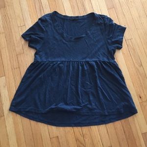 Blue baby doll urban outfitters top