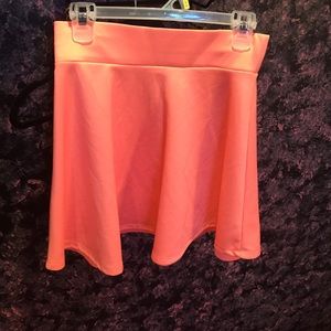 coral skater skirt