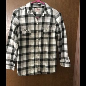 Plaid button down