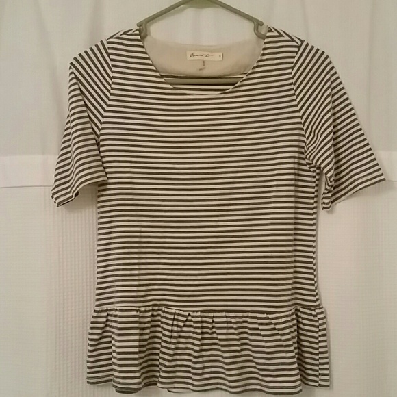 Beautiful white and grey stripped shirt