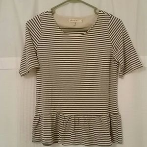 Beautiful white and grey stripped shirt