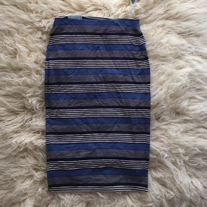Old navy striped pencil skirt