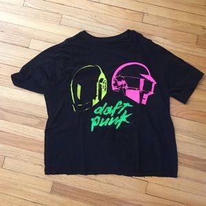 Daft Punk crop tee